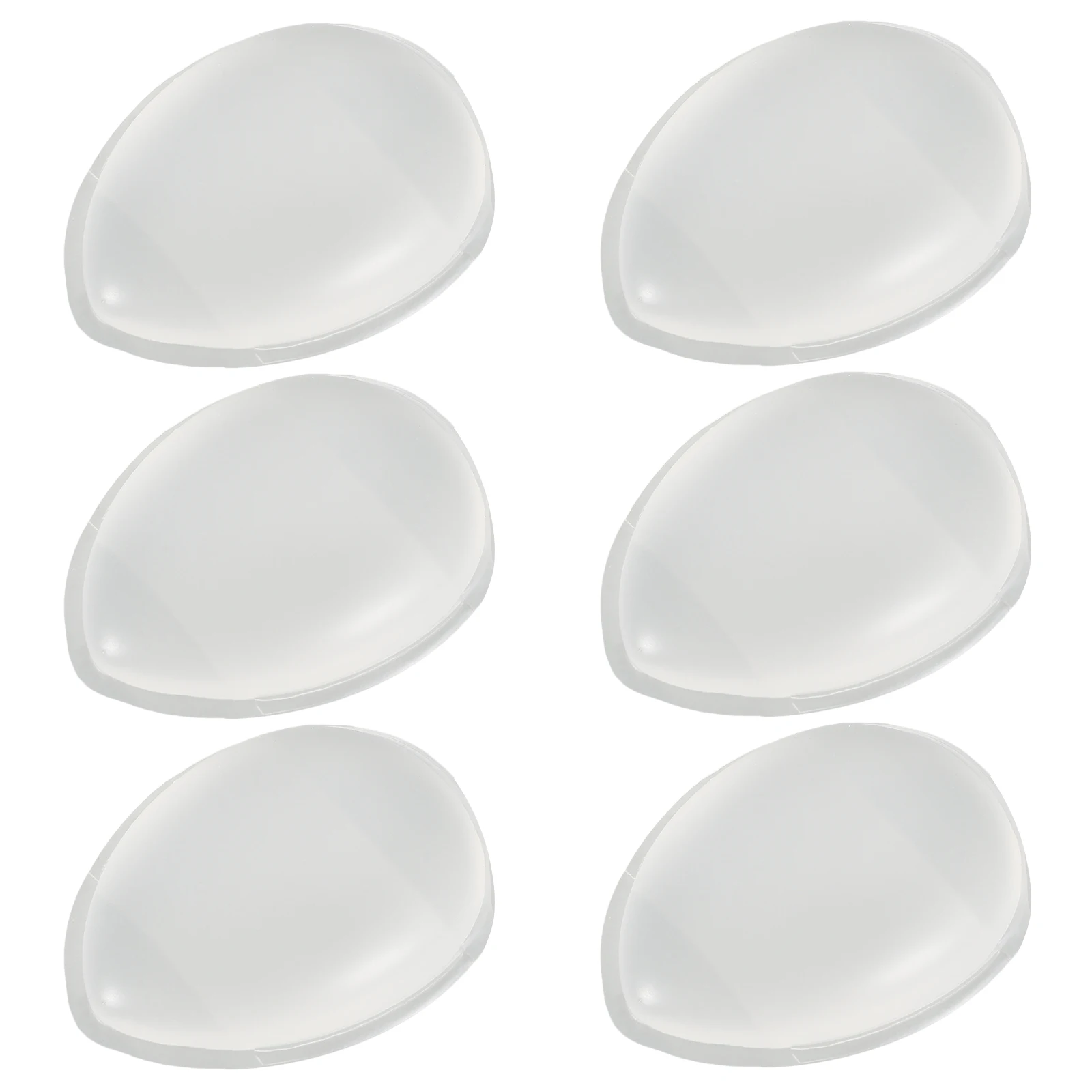 

6pcs Silicone Thumb Puff Handheld Triangle Face Comfortable Easy Makeup Washable Reusable