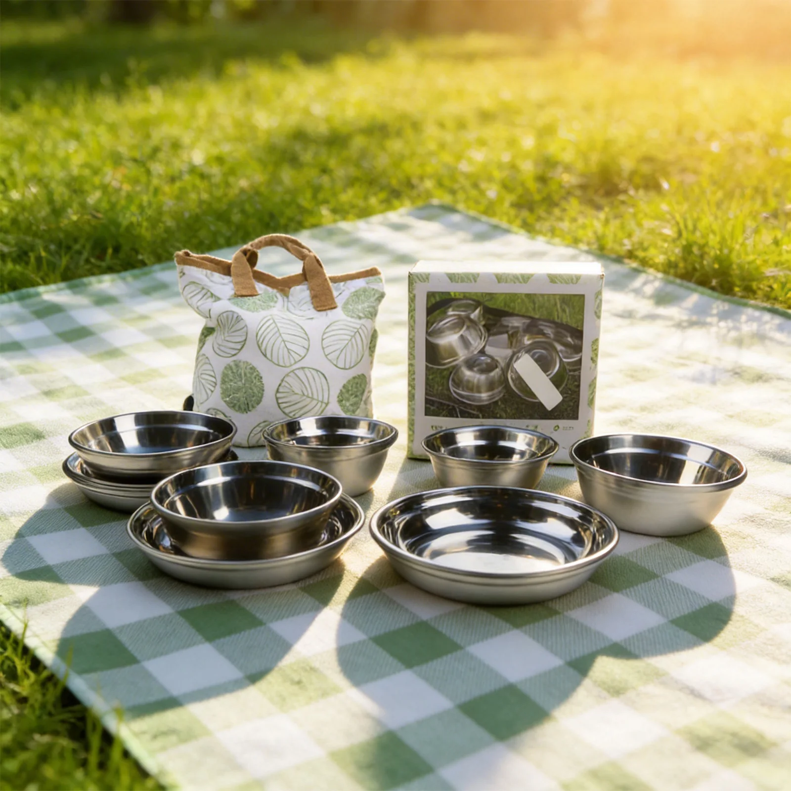 

Набор походной посуды из 20 предметов: портативные тарелки для кемпинга, ультралегкие тарелки для дома, суповые миски и тарелки для еды на открытом воздухе