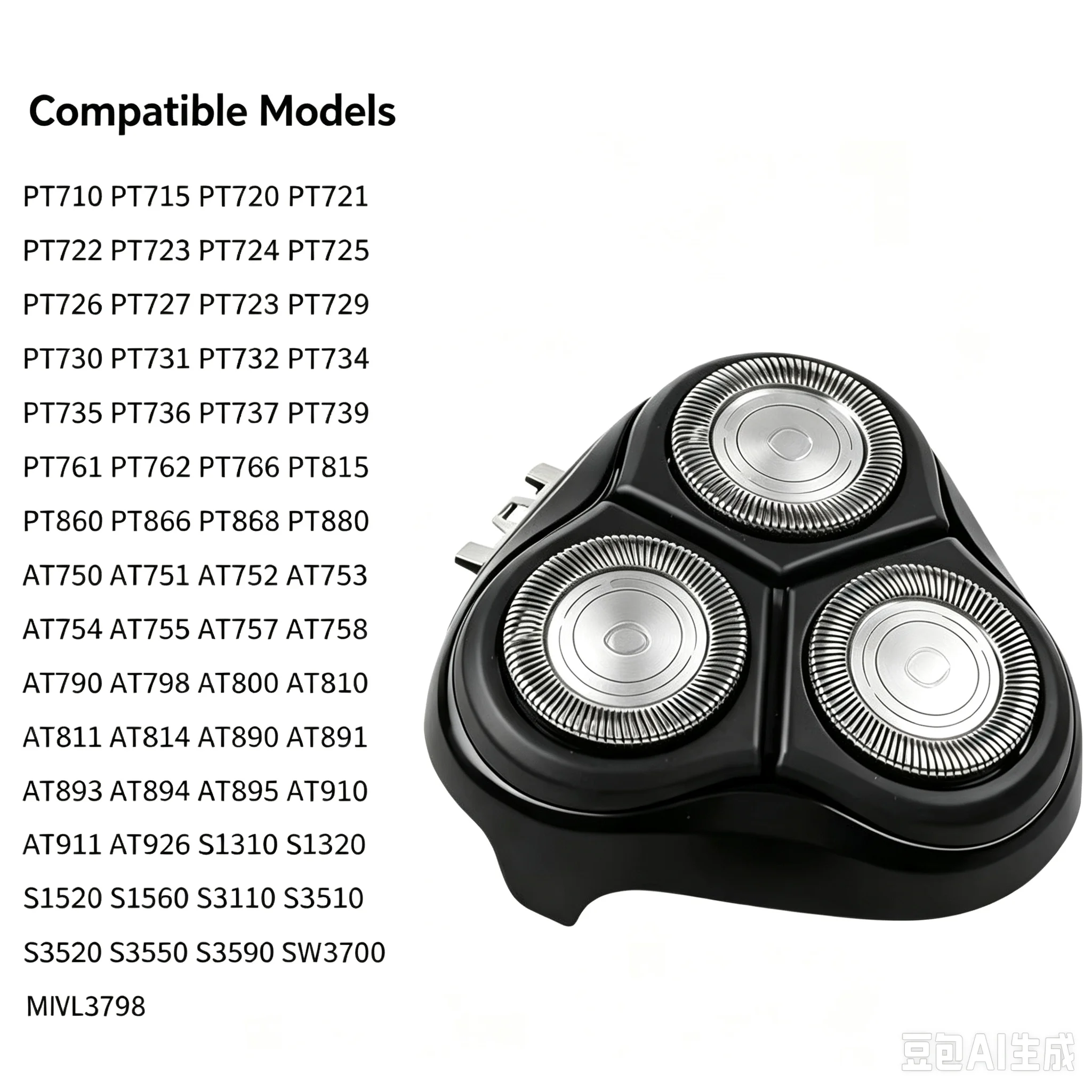 Rasierer-Ersatzkopf für S1310 S1320 S1520 S1560 S3000 S3100 S3110 S3120 S3310 S3510 S3520 S3590 SW3700