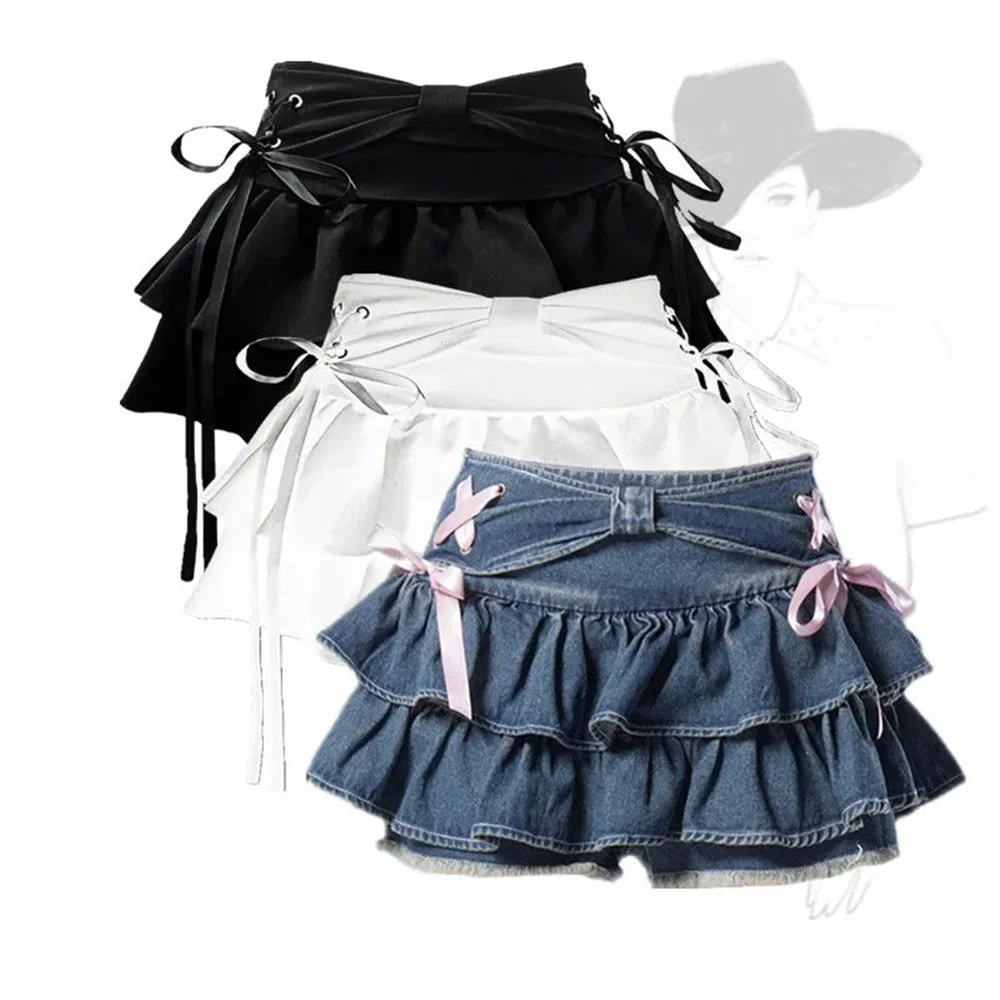 Kawaii Vintage Denim Mini Skirt