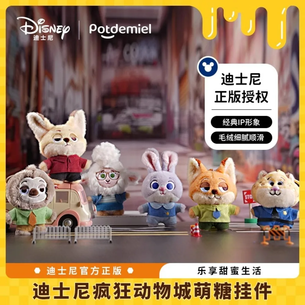 Genuíno disney chaveiros de pelúcia dos desenhos animados mochila pingente chaveiros casal carro chaveiros acessórios presentes requintados para crianças