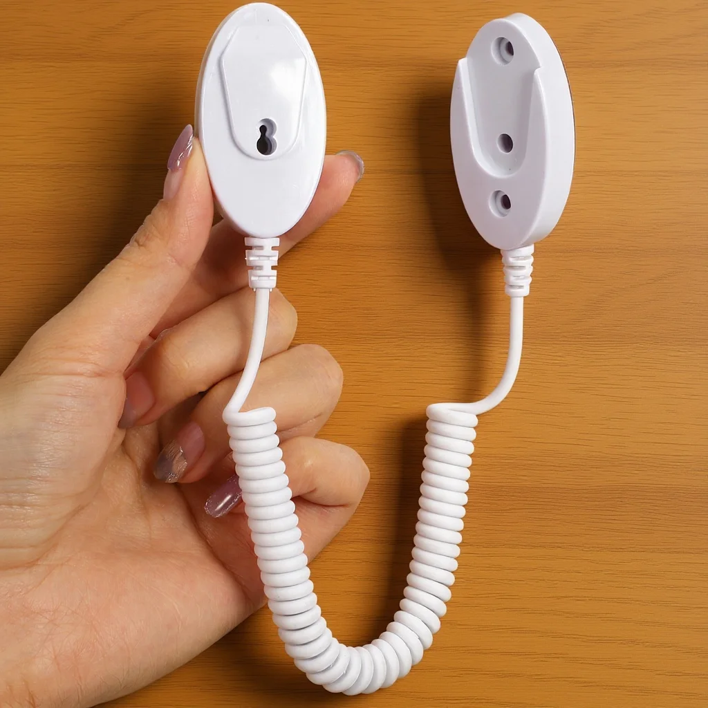 

100Cm Retractable Remote Control Tether Anti Loss Rope High Durability Plastic for Hotel School Restaurant Remote Holder