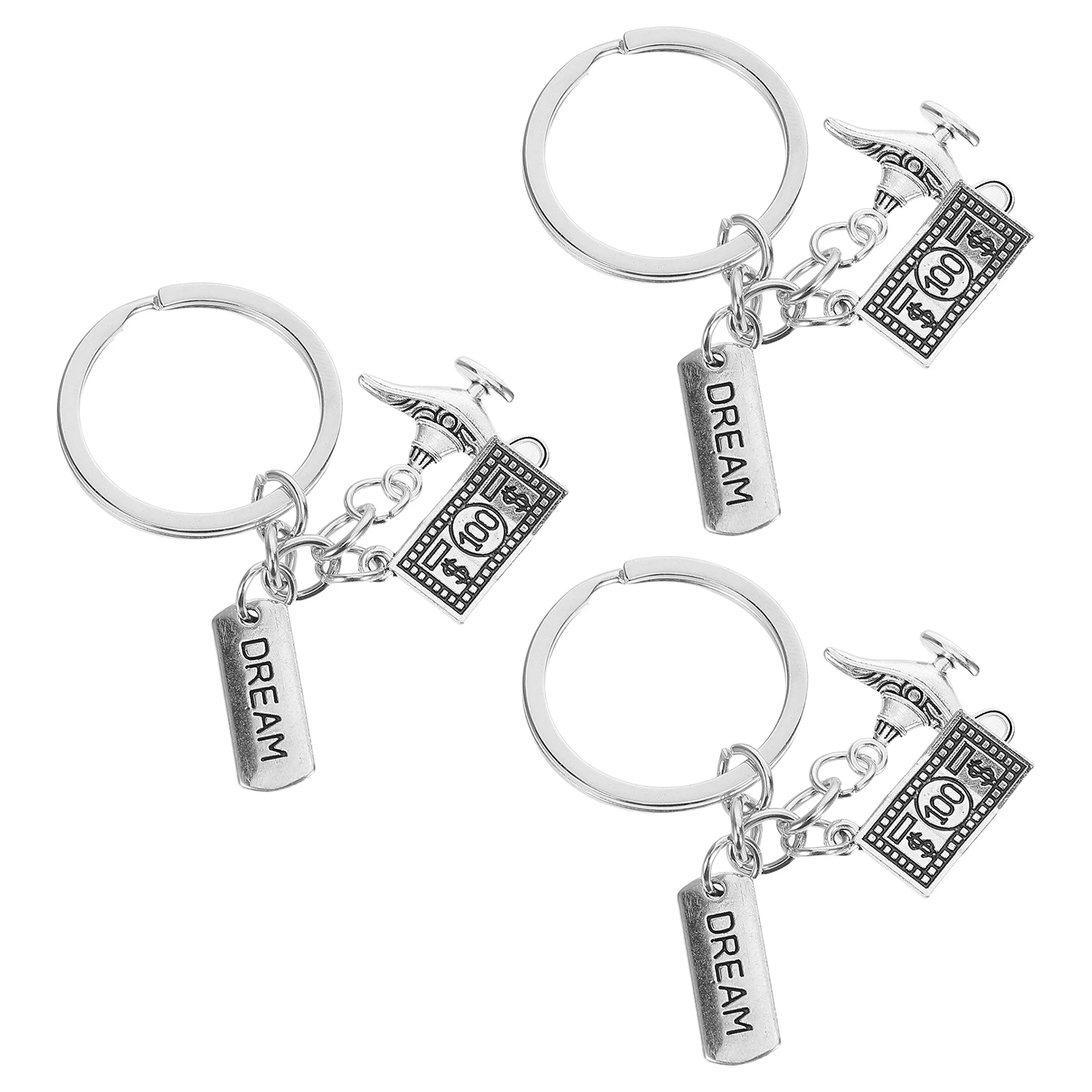 

3pcs Vintage Keychains Lightweight Charm for Backpack Purse Handbag Retro Decoration Bag Accessories Party