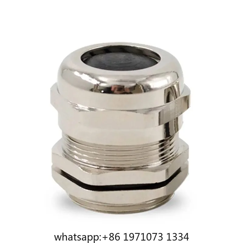 20pcs M6*1 Brass Nickel Plated Metal Cable Waterproof Joint Sealing 304 Stainless Steel Stuffing Box  Gland Head