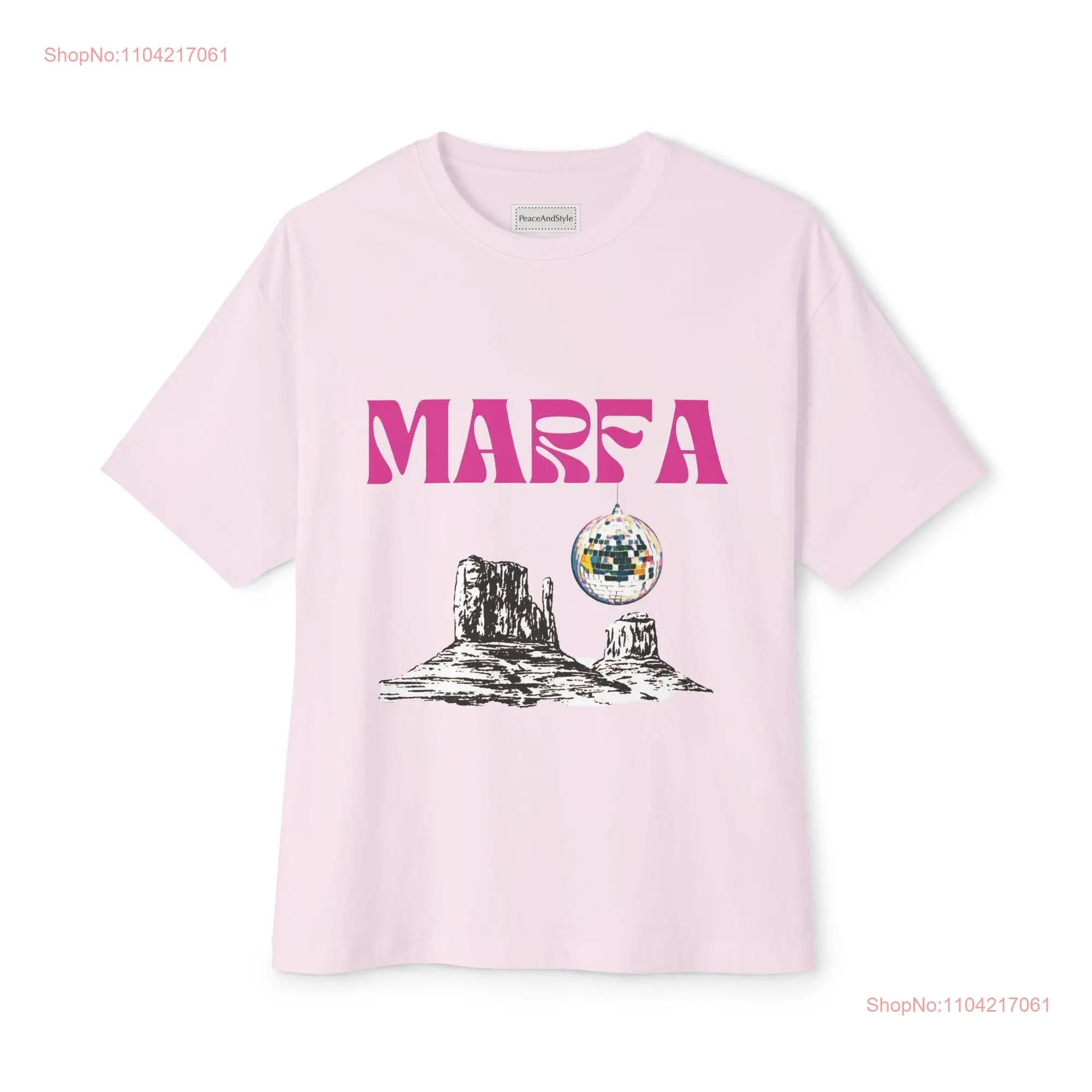 Marfa Disco T Shirt long or short sleeves