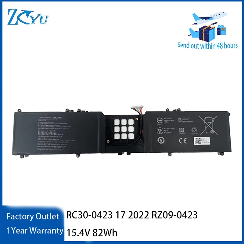 RC30-0423 Laptop Battery for Razer Blade Blade 17 2022 RZ09-0423 15.4V 82Wh
