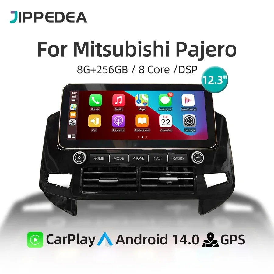 8G 256G Android 14 Car Multimedia Player CarPlay 4G LTE WiFi Navigation GPS 12.3