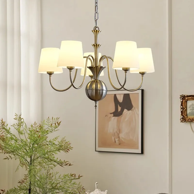 Classical Medieval Glass Ceiling Chandeliers Living Room Retro Minimalist Dining Room Pendant Lights Study Room Homestay Kitchen