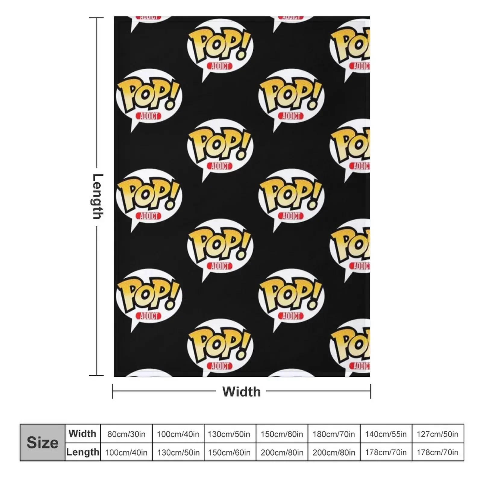 Pop! Addict Throw Blanket manga Luxury Brand Blankets