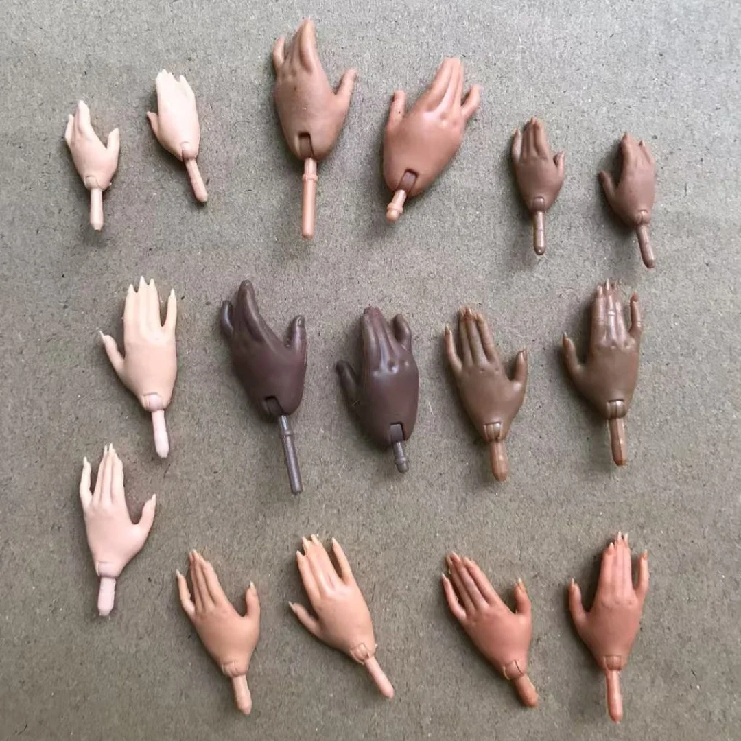 1/6 Puppe Ersatz Hände Mit Nagellack Puppe Teile Weiß Braun Schwarz Farbe Hände LOL Kleine Schwester Puppe Teile – Detail 13