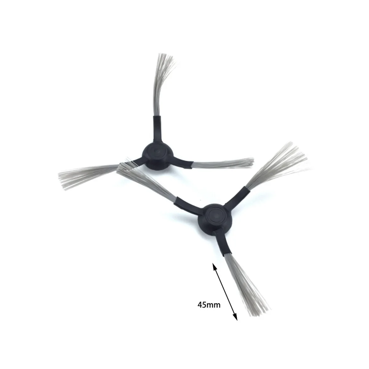 قطع غيار المكنسة الكهربائية ل شاومي Mi Roborock 1C ، استبدال فرشاة جانبية ، قطع الغيار ، فرشاة جانبية سوداء ، 4 قطعة