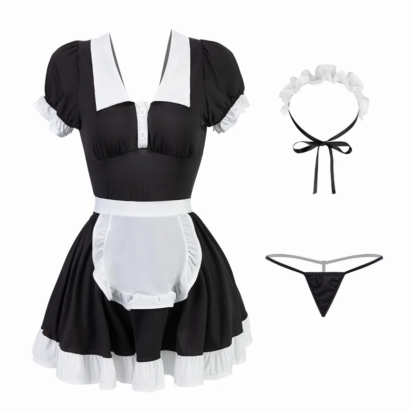 Japanische Dienst mädchen cos Uniform schönes Mädchen Lolita Kleid süßen Stil niedlichen Diener Prinzessin Kleider kawaii sexy Dessous Paar Spiele