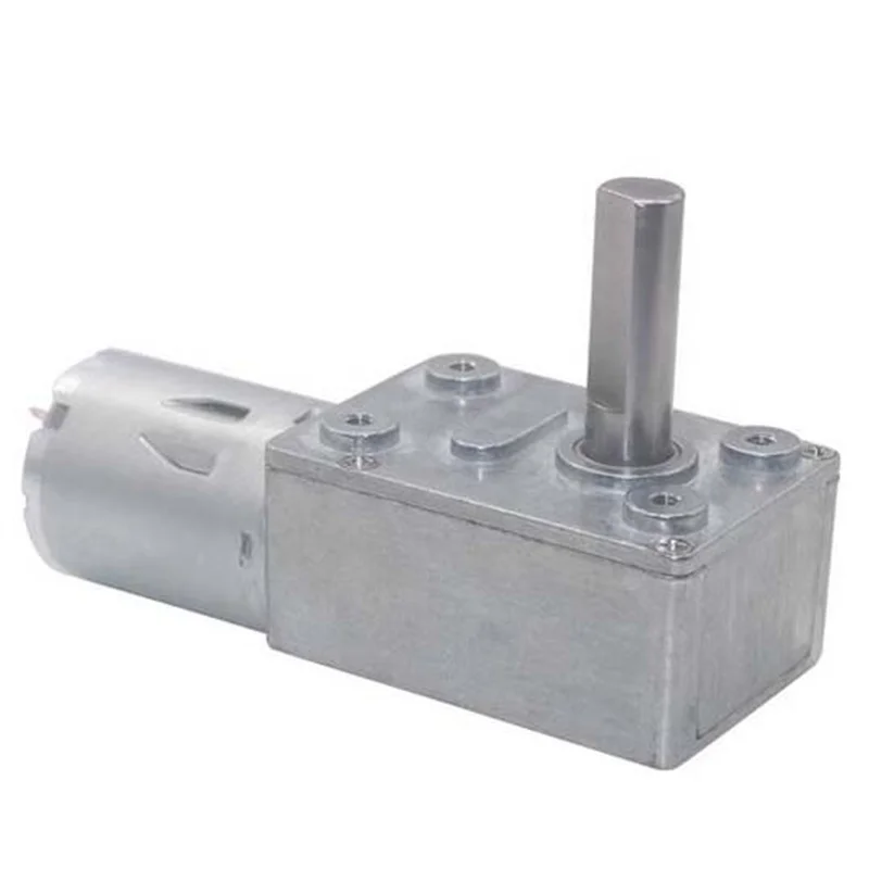 JGY 370 DC 6/12/24V Motor de engranaje Turbo helicoidal Metal eléctrico de baja velocidad Motor de engranaje de alto par Motor reductor de caja de cambios autoblocante