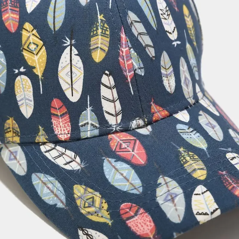 2025 أربعة مواسم القطن طباعة Casquette قبعة بيسبول قابل للتعديل في الهواء الطلق قبعات ترد لمكانها للرجال والنساء 172 #3