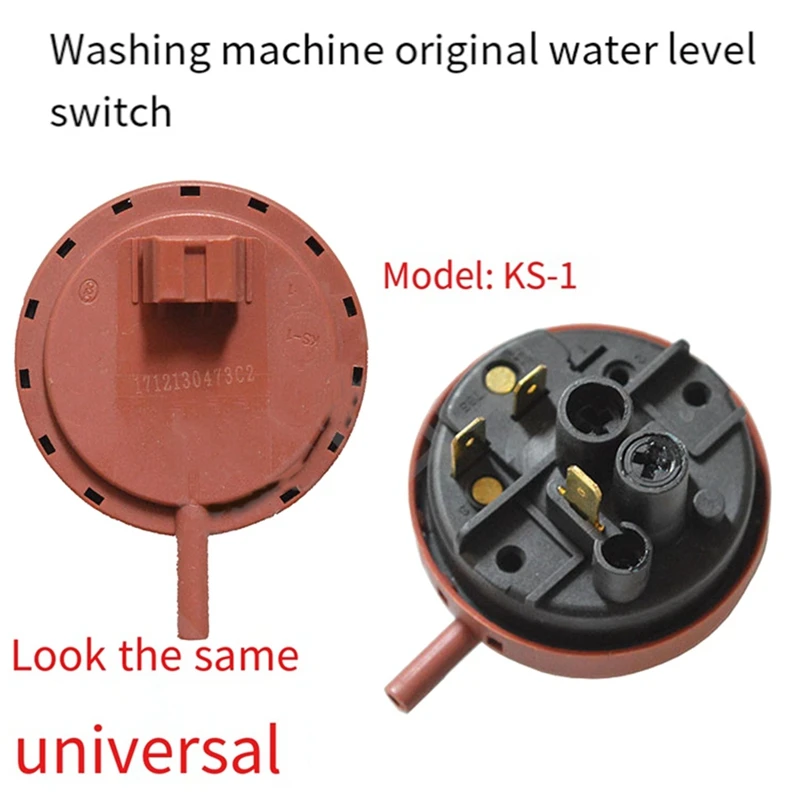 Washing Machine Water Level Sensor Switch 250VAC KS-2 1-6 2A For Drum Washer Water Level Pressure Control Switch Parts