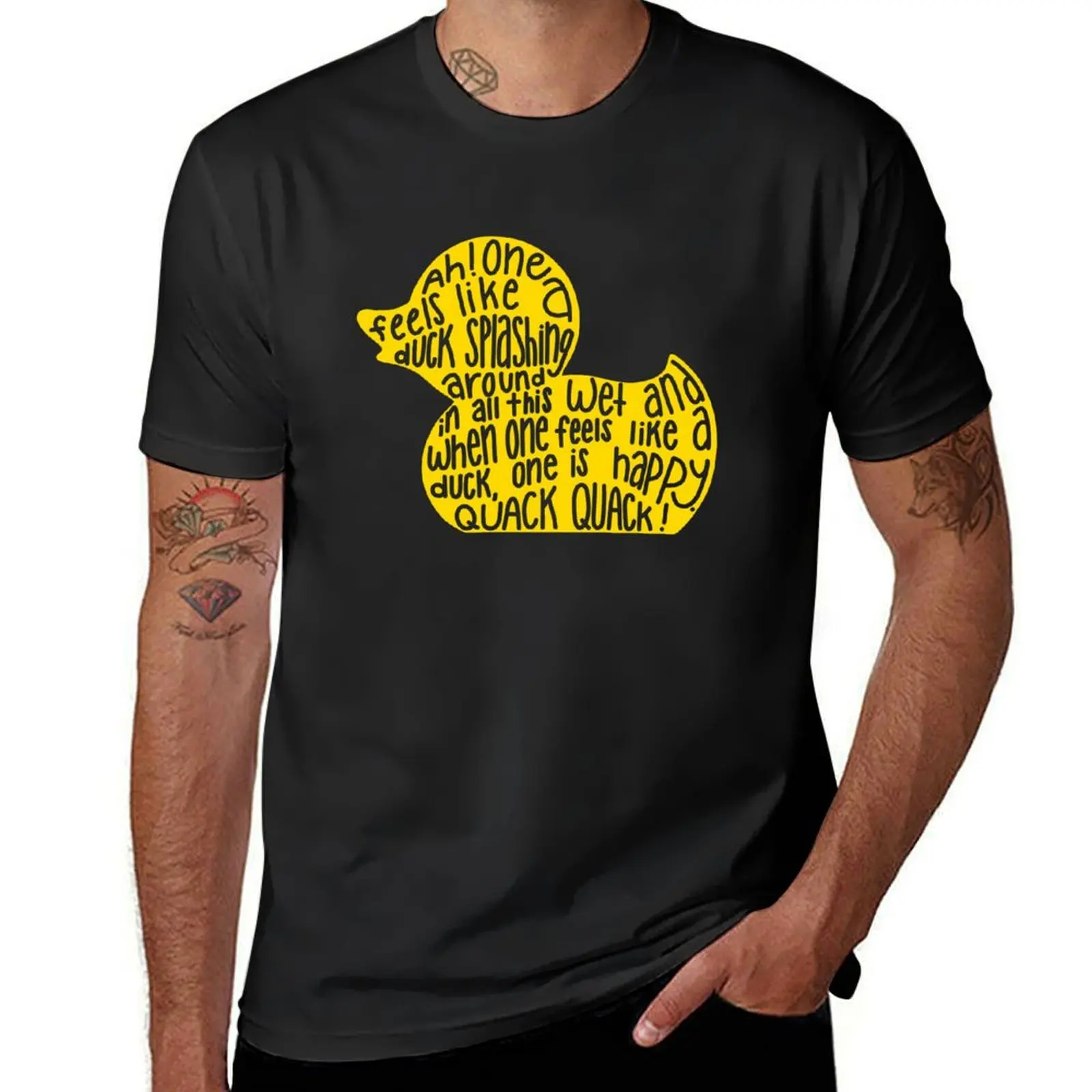 Mulaney duck T-Shirt plus size tops Aesthetic clothing Men's cotton t-shirt