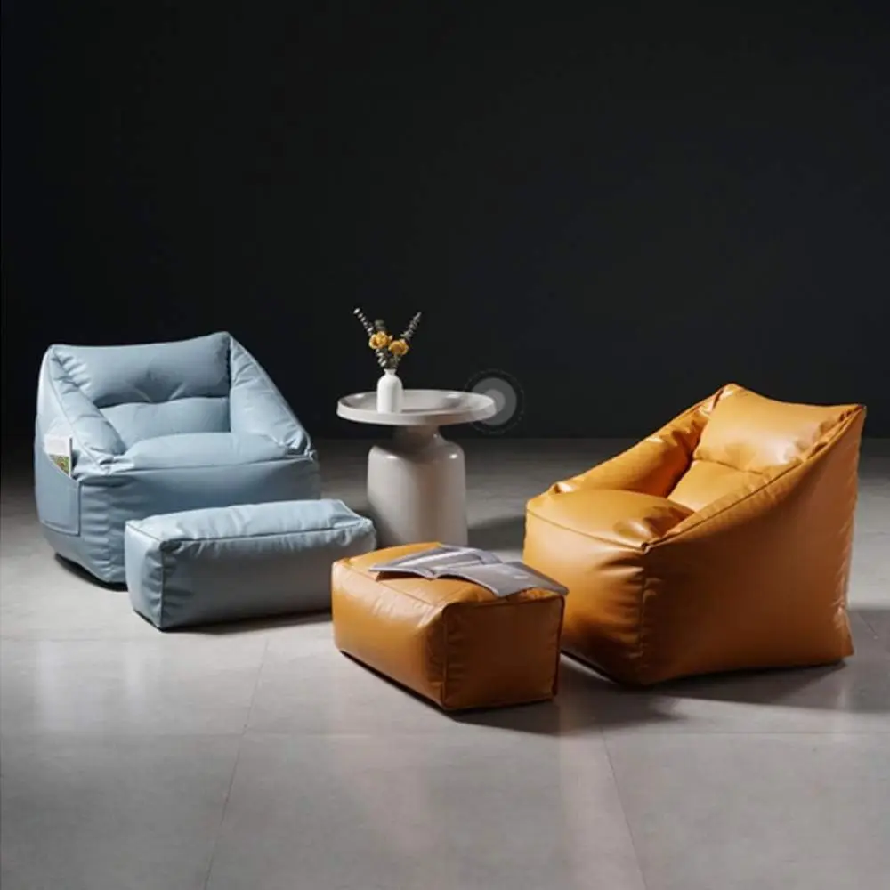 أريكة كبيرة داخلية وخارجية مع حشوة، مثالية للحديقة وغرفة المعيشة وغرفة النوم والأسود والبيج 65-62-60 سم #6