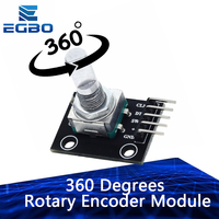 1~10PCS EGBO 360 Degrees Rotary Encoder Module For  Arduino  Brick Sensor Switch Development Board KY-040 With Pins ky 040
