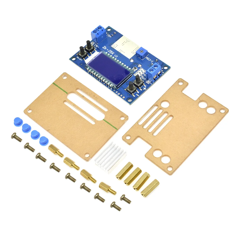 Módulo conversor de tensão constante, dc-dc, 5a, lcd, digital, ajustável, corrente constante, step-down, fonte de alimentação, diy board