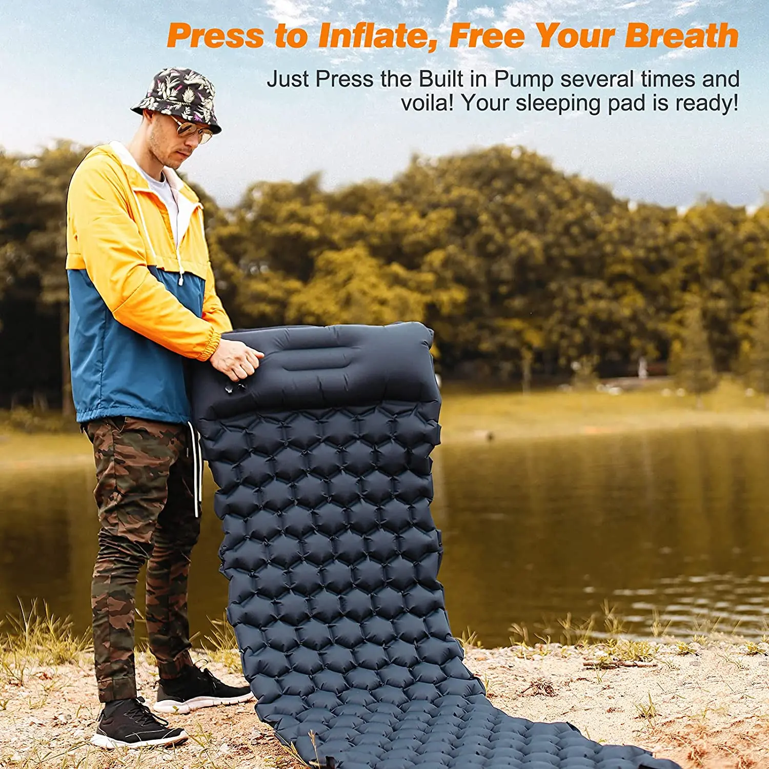 Ultralight Best Lightweight Backpacking Delta Hiking Air Mattress Self-inflating Sleeping Pad