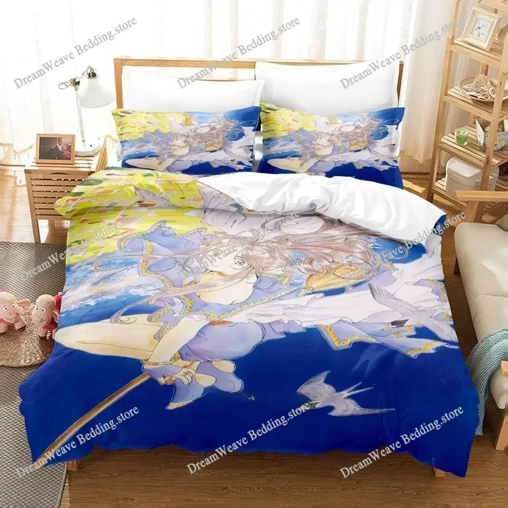 

3D Printed Anime Oh My Goddess Bedding Set Boys Girls Twin Queen Size Duvet Cover Pillowcase Bed Kids Adult Home Textileextile74