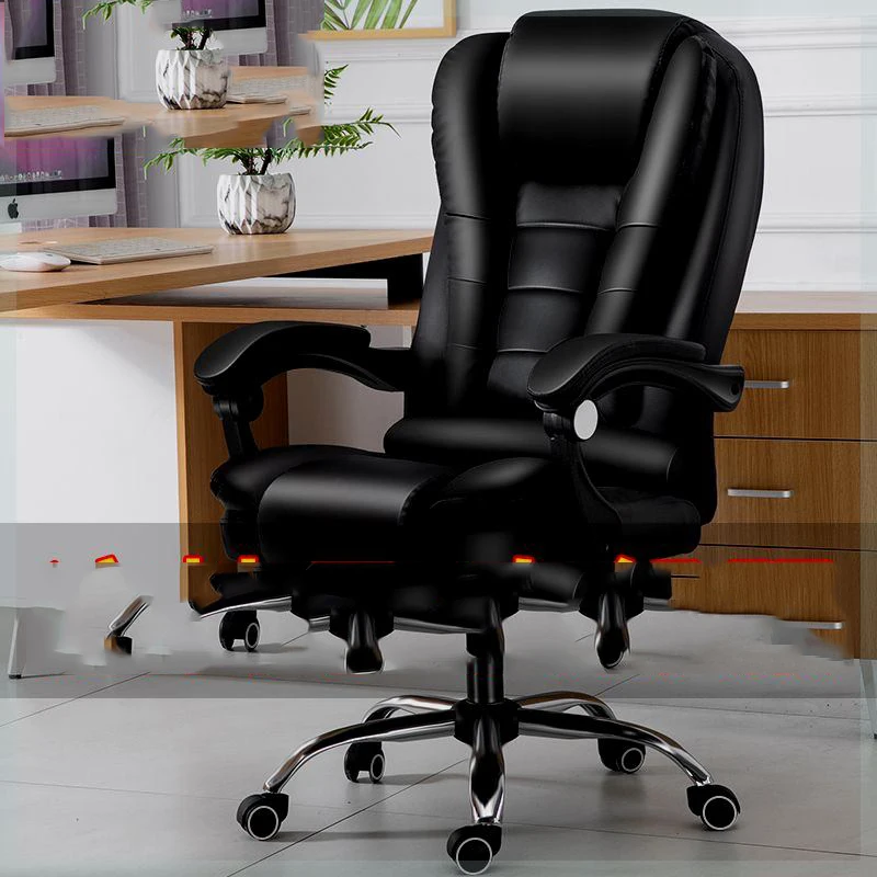 

Boss Leather Office Chair Computer Massage Design Ergonomic Office Chair Footrest Bedrooms Cadeira De Escritorio Furniture