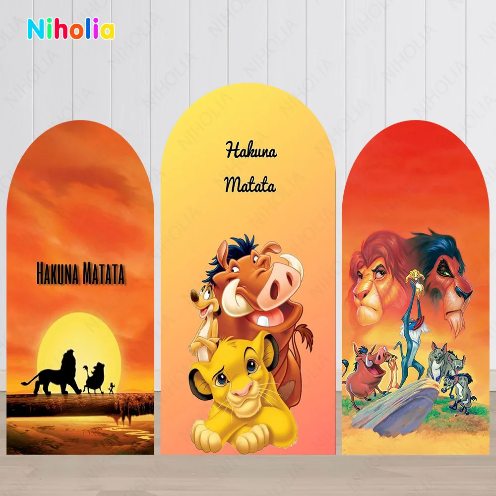 

The Lion King Arch Backdrop for Kids Birthday Decoration Party Photo Photograph Background Baby Shower Photo Booth