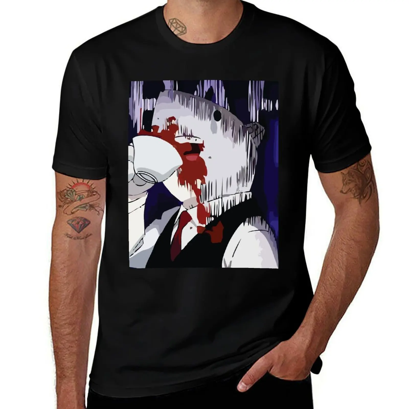 

Nezu laught T-Shirt Basic Solid Color Short Sleeve T-Shirt