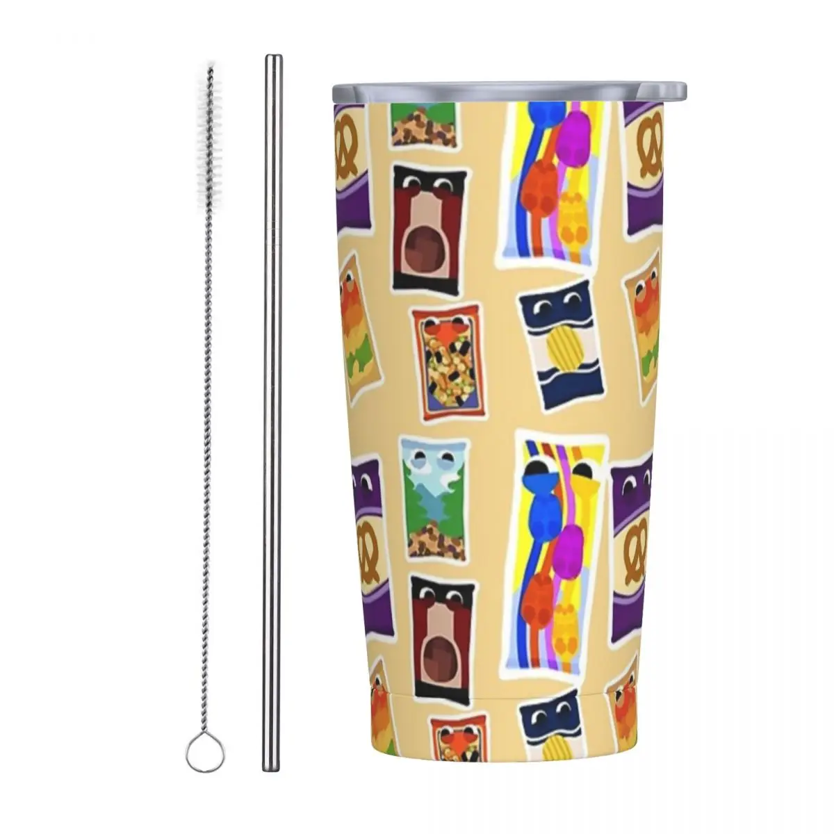 Snakpod Bugsnax Pack Fan Art Kinda Bug Stainless Steel Tumbler Vacuum Insulated Mug Thermal Cold Cup Straws With Lid 20oz