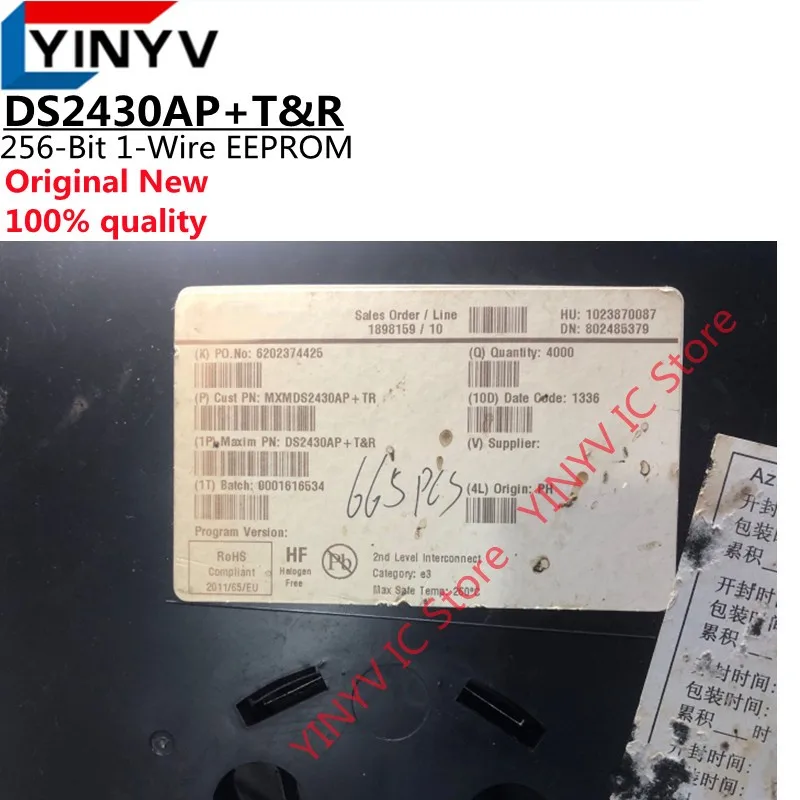 5Pcs DS2430AP+T&R DS2430A DS2430AP+ MXMDS2430AP+TR 2430A 256-Bit 1-Wire EEPROM TSOC-6 Chipset 100% new imported original