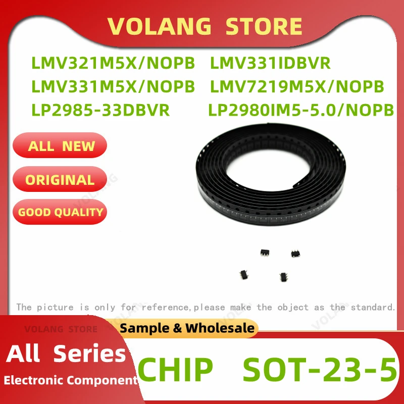 5Pcs/LOT LMV321M5X/NOPB LMV331IDBVR 331M5X SOT-753 LMV7219M5X/NOPB LP2985-33DBVR  SOT23-5 LP2980IM5-5.0