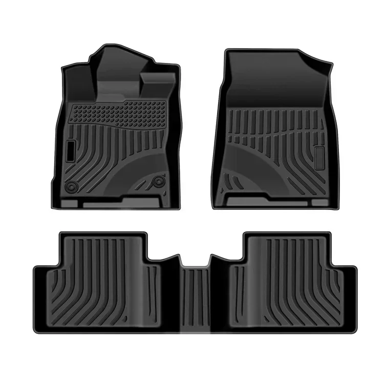 Hot Selling  Foot Mat TPE Waterproof Full Set Car Pad Customizable Wear-resistant  Floor  For T-esla