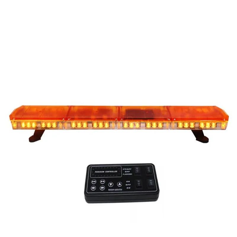 120cm Led Emergency lightbar,Bright 56W Led Slim warning light bar with controller for police ambulance fire truck,waterproof