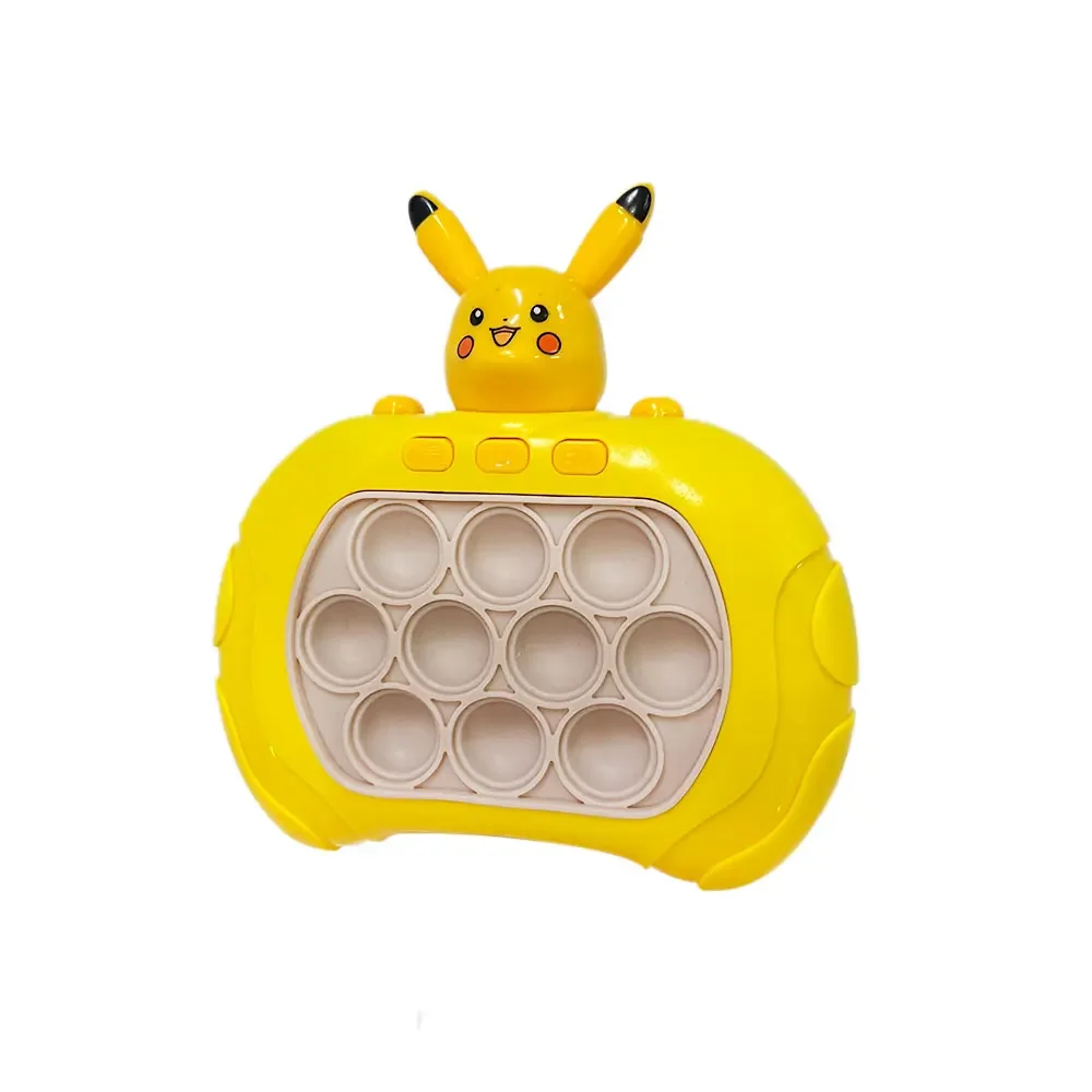 Pokemon Pikachu Pop Quick Push Bubbles Game Mario Fun Whac-A-Mole Squeezing Toys Anti Stress Sensory Bubble Pop Fidget Toy Gifts