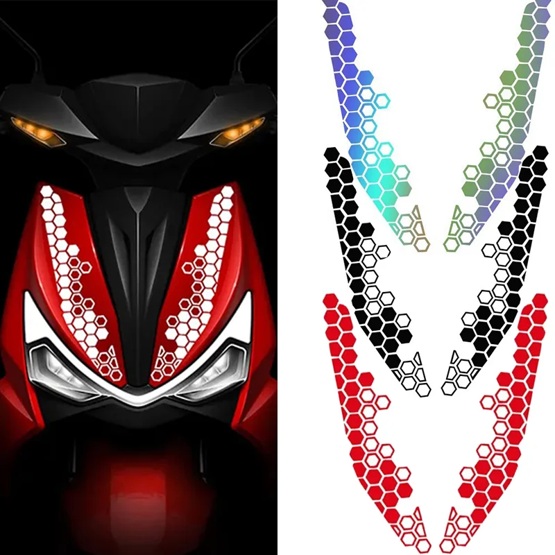 

Мотоциклетные сотовые наклейки, светоотражающие наклейки, экологически чистые водонепроницаемые наклейки на бампер мотоцикла, декоративные аксессуары