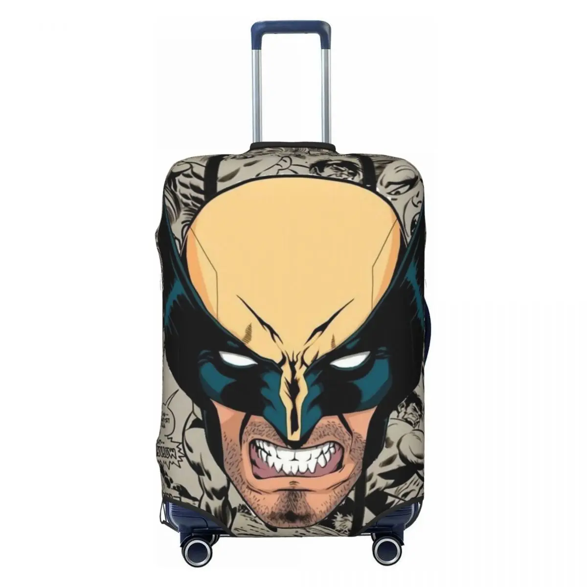 

Custom Cute W-Wolverine Movie Luggage Cover Protector Washable Travel Suitcase Covers