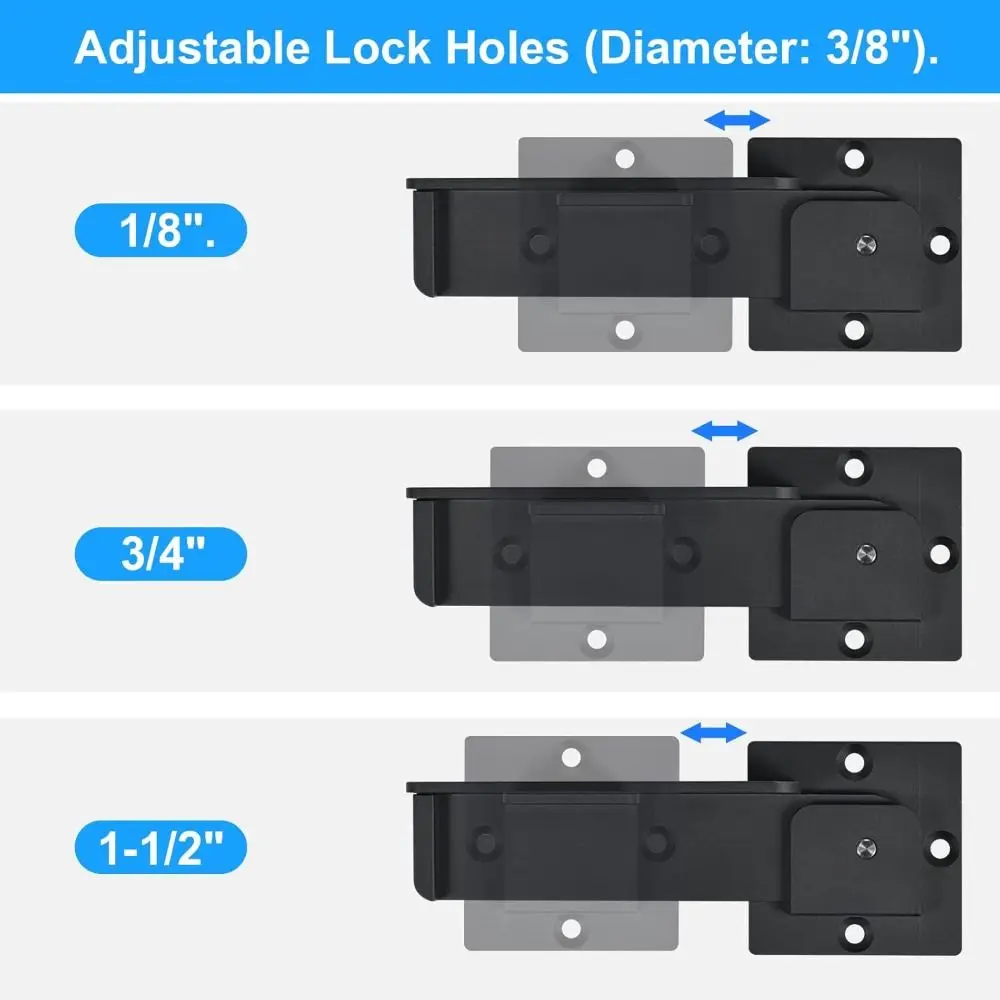 Heavy-Duty With Screws Flip Gate Latch Weather Resistant Durable Fence Latch Anti-Rust Sliding Gate Latch Barn Door