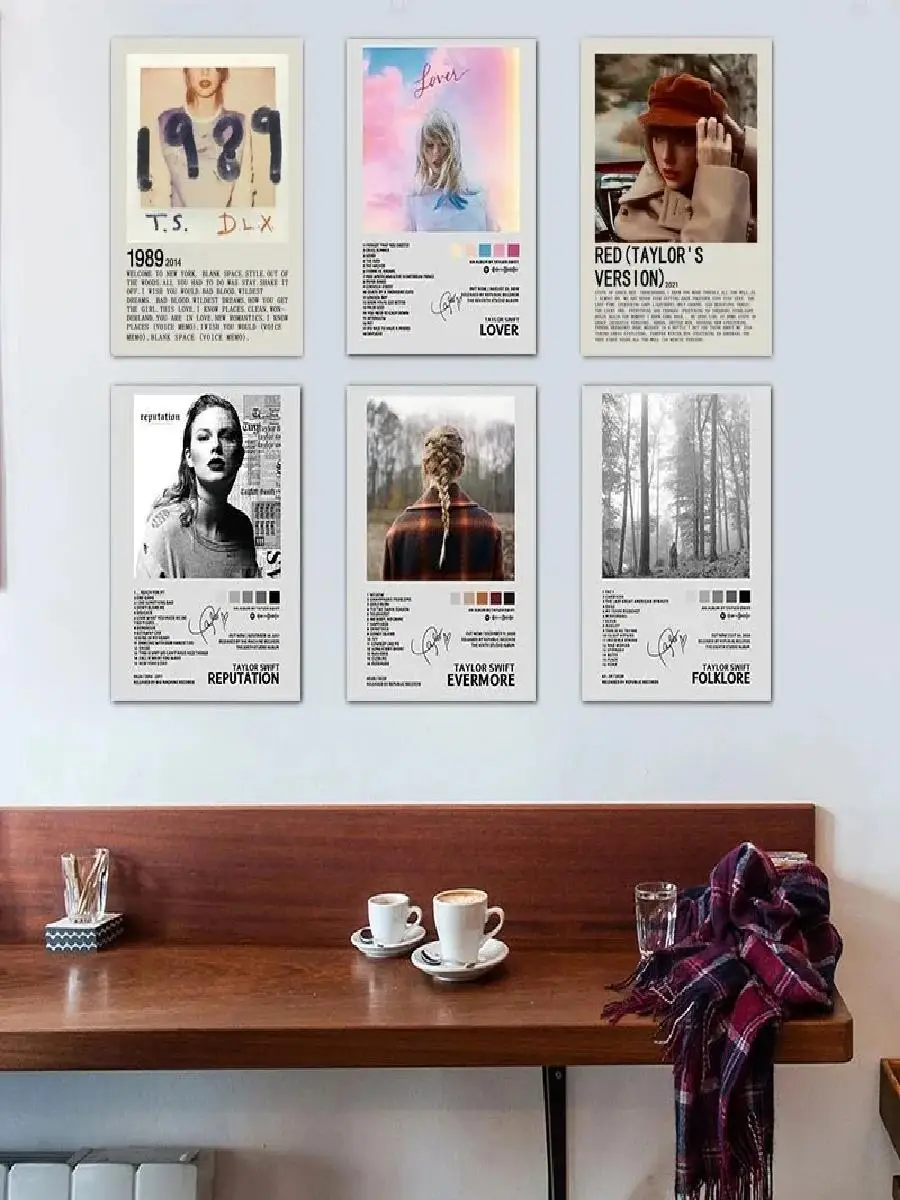 Modern Taylor Swifts Hit Music Poster  Classic Series Album Lover Canvas Painting Print Wall Art for Living Room Home Decor  Pos