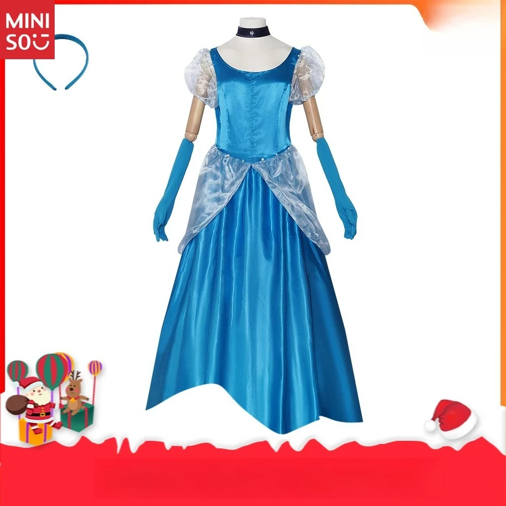 

Miniso Cinderella Princess Dress Stage Costume Grimm Fairy Tale Cinderella Costume Cosplay