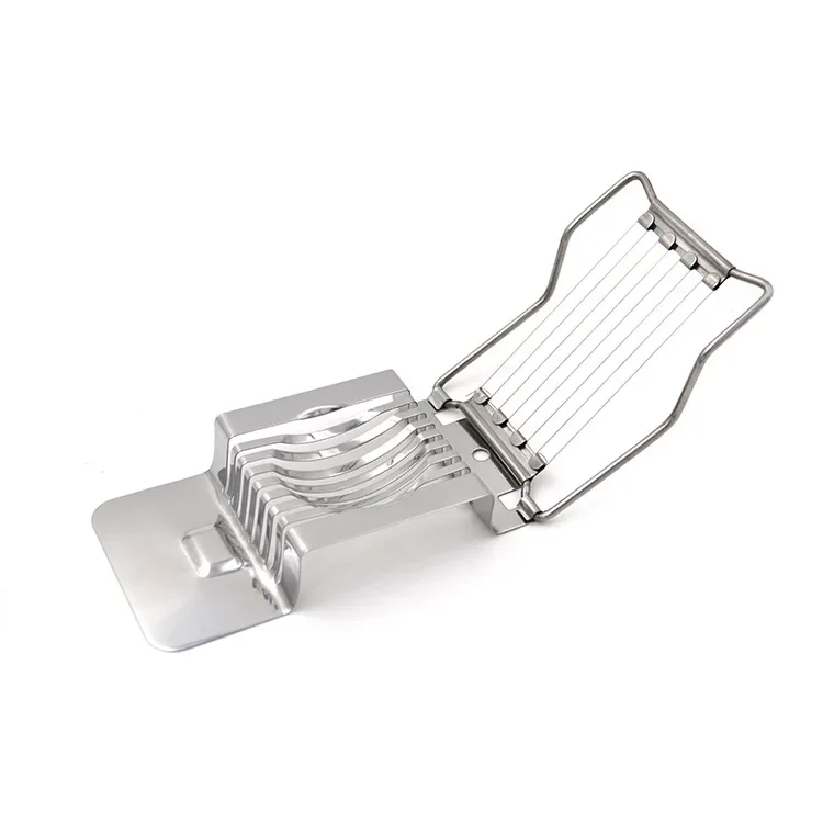 1PC Nowa krajalnica do jajek ze stali nierdzewnej Wielofunkcyjna krajalnica do jajek kuchennych Krawędzie Ferramentas LB 051