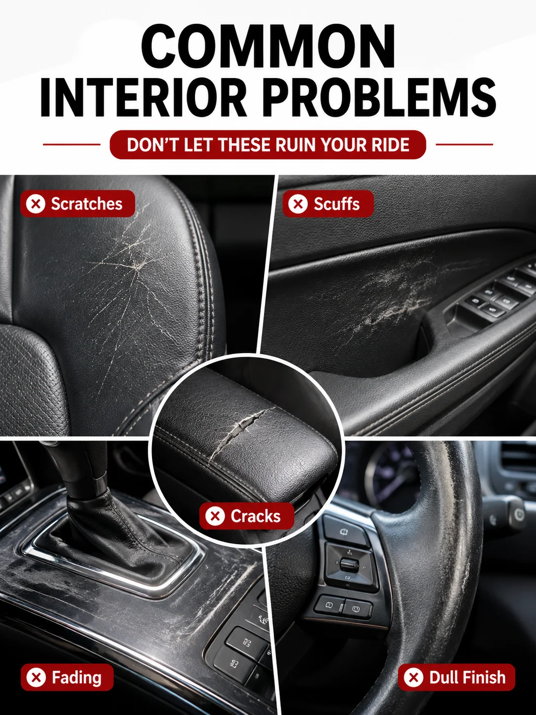 Auto Interior Renovation Repair Paste Car Plastic Scratch Filler Cream For Dashboard Door Panel Seat Surface Scratches