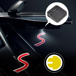 2Pcs LED Car Door SE Plug S Emblem Light Welcome Lamp Wireless Projector For MINI Cooper s R50 R52 R53 R57 R58 R61