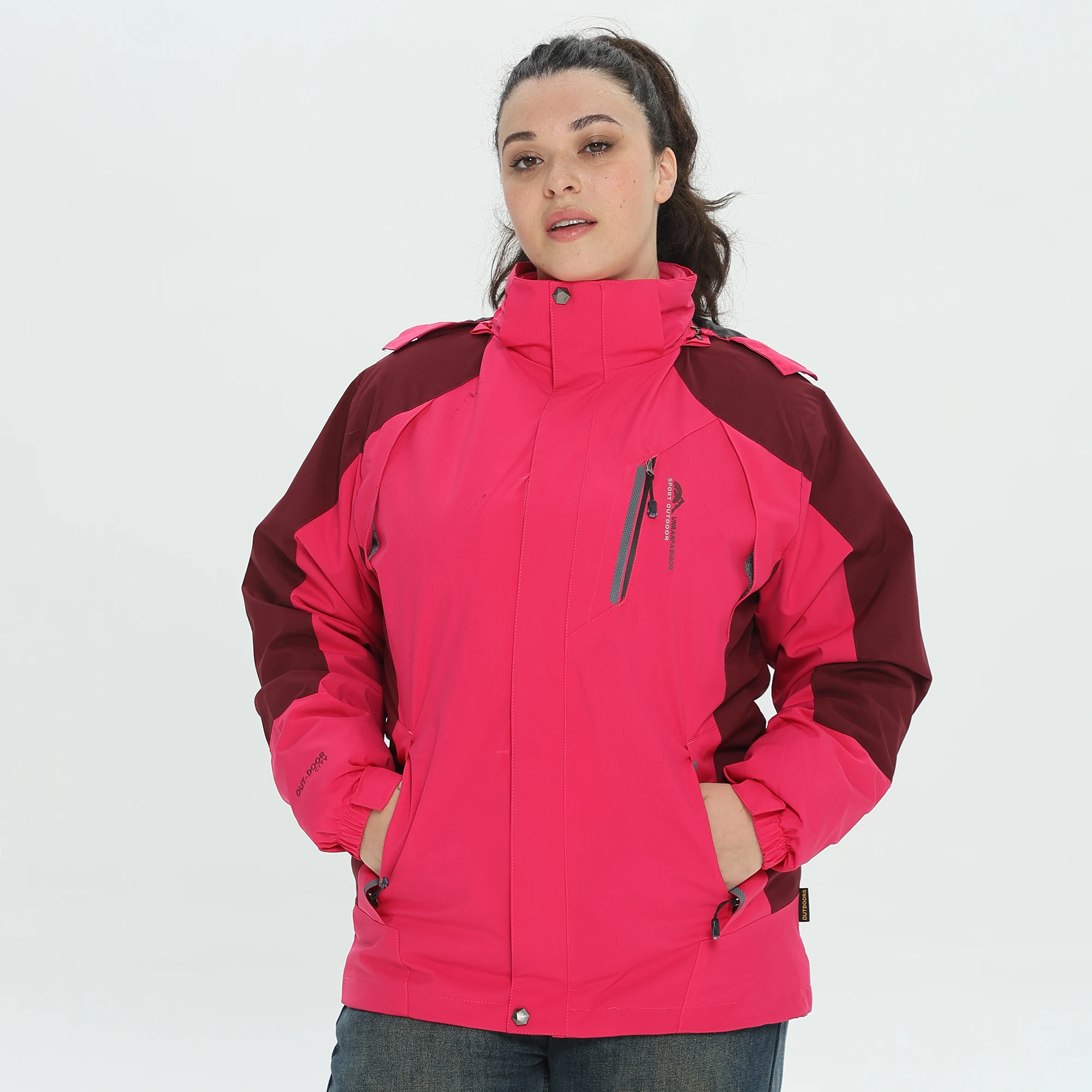 Plus Size Woman Outwears Spring Autumn Waterproof Trekking Hiking Jackets Camping Fishing Sports Travel Cycling Pluse Size Coat