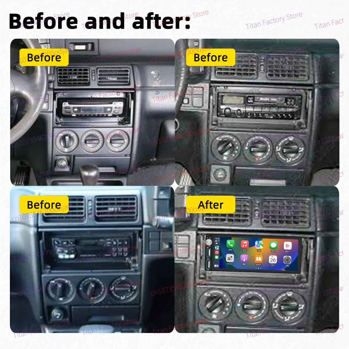 Carplay Autoradio Android Car Multimedia for Citroen ZX 1991-1998