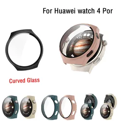 Voor Huawei Horloge 4 Pro Pc + Gehard Glas Gebogen Glas Vervangende Beschermhoes Beschermhoes Anti-Kras Accessoires Smar