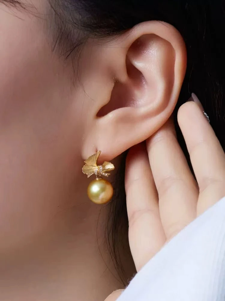 Wholesale Bow Knot 925 Sterling Silver Earrings Mount Findings Settings Base Mounting Parts Accessory for 8-9mm Pearls