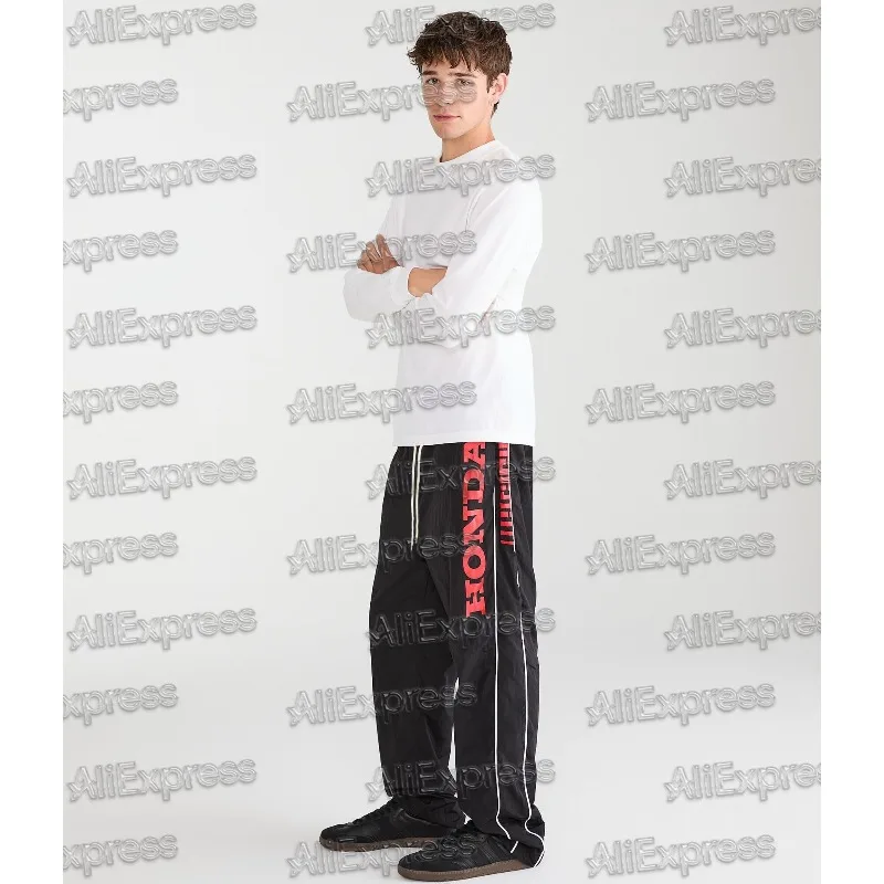 

Honda 2025 Men's Fashion Casual Pants Quick-Dry Sports Motorcycle Racing Sweatpants Light Wear Autumn/Summer Outdoor Long Pants