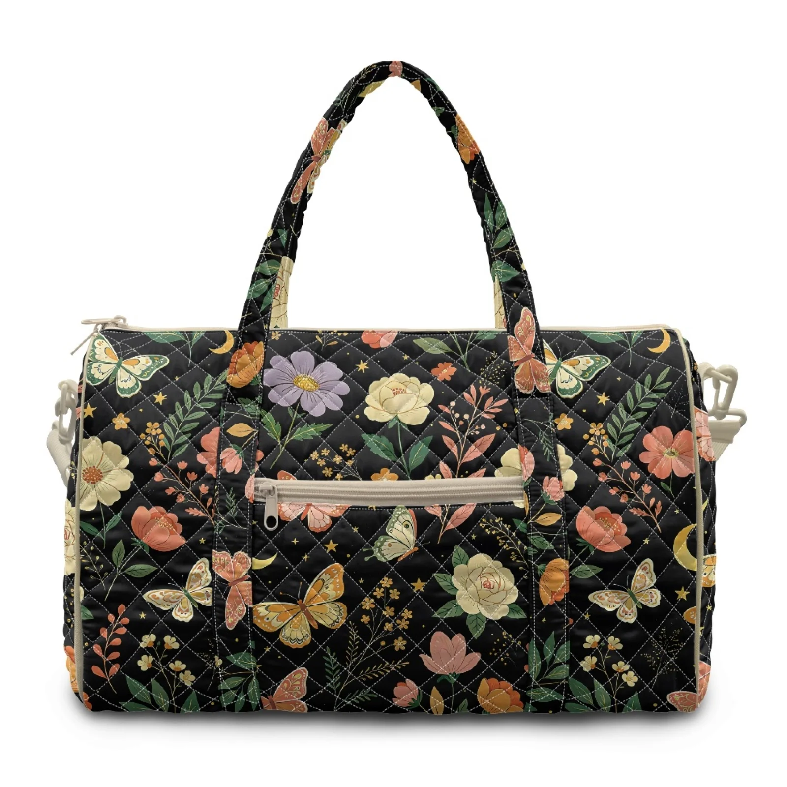 Coloranimal Butterfly Floral Large Capacity Travel Bag for Yoga Polyester Gym Duffle 2026 New