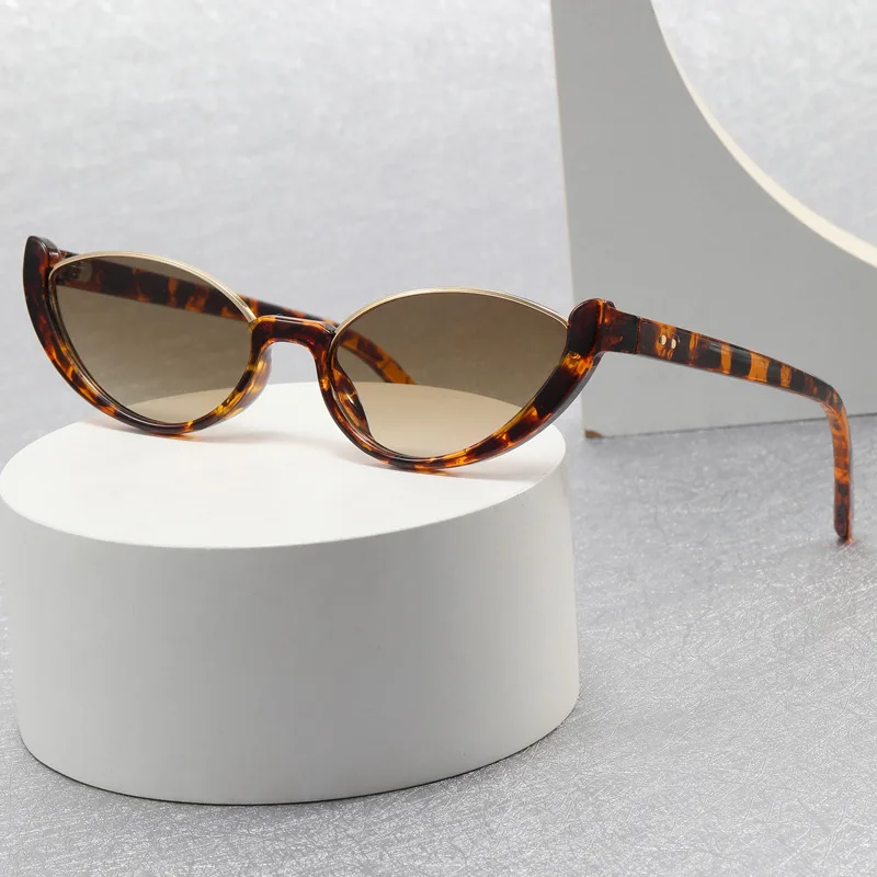 

New Cat Eye Sunglasses Retro Fashion Half Frame Sun Glasses Men Women Outdoor Cycling Driving Eyewear Blue Light Blocking