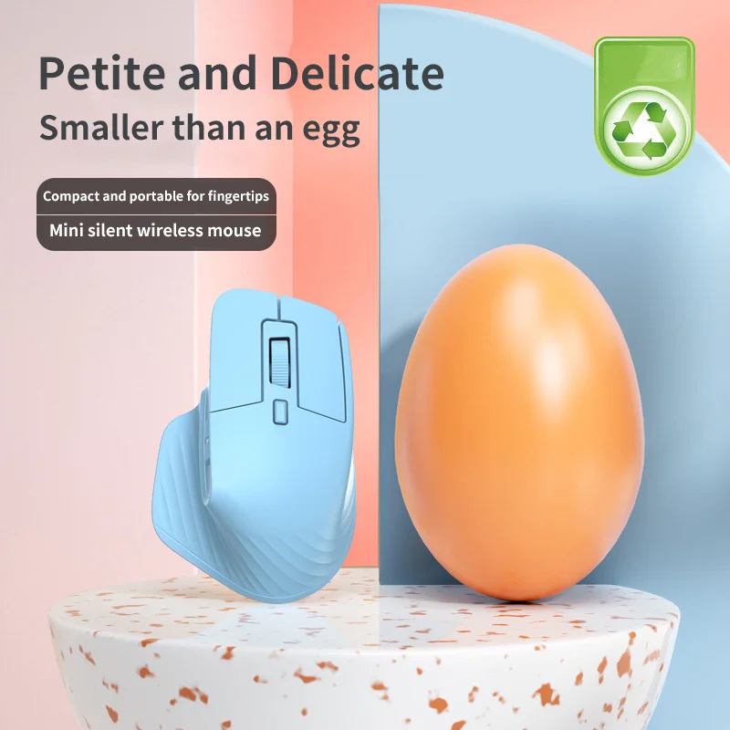 

Mini Ergoomics Design Mouse Rechargeable 2.4G and Bluetooth Dual-mode 3 Level DPI Light Weight Mause Children's Mouse Office Use